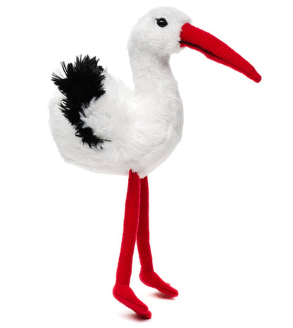 Peluche cigogne - 19 cm (hauteur) Uni Toys