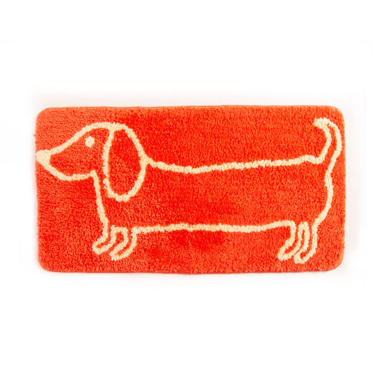 Tapis de Bain Teckel Orange Helio Ferretti