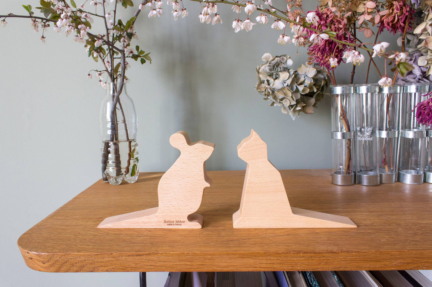 Cale-porte en bois Souris Mimi