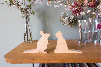 Cale-porte en bois Souris Mimi