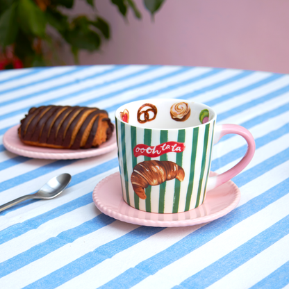 Taza de croissant "Oooh La La"