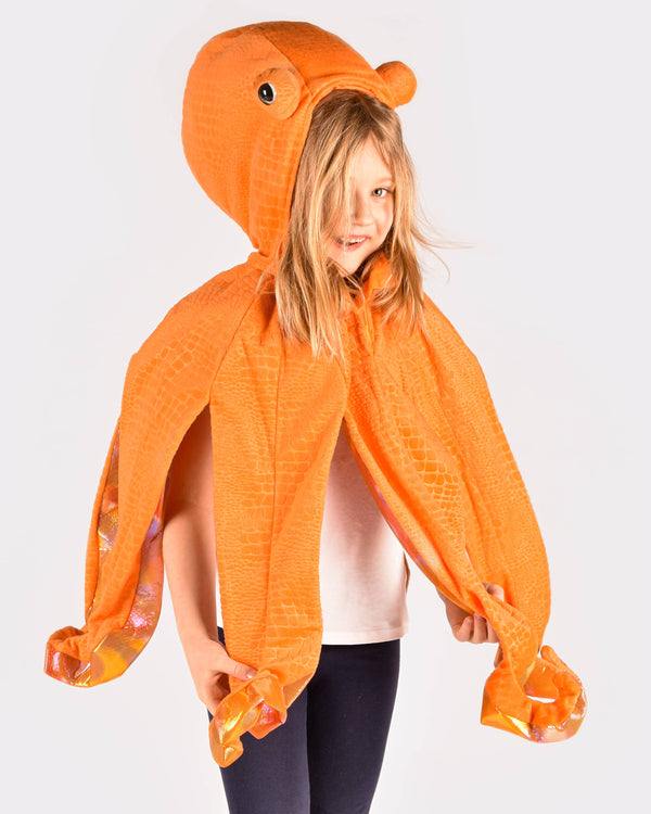Déguisement pieuvre taille 98-104 cm pour enfants de 2 à 4 ans