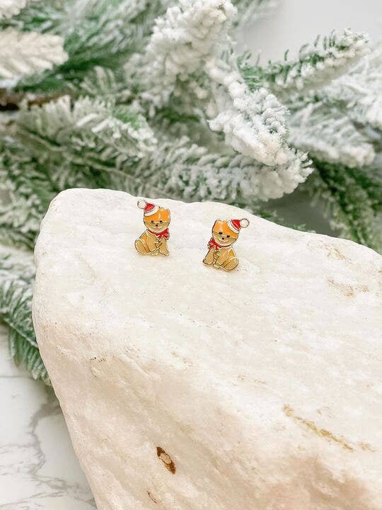 クリスマススピッツイヤリング