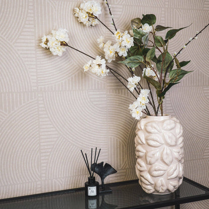 Vaso - Baci - Ceramica - Beige - 17x17x27cm