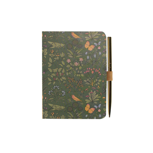 Caderno A6 com caneta - ACS Voysey (Jardim do Boticário)