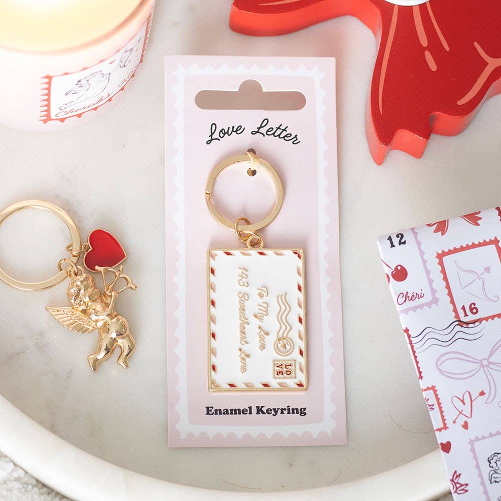 Porte-clés Lettre d'amour Saint-Valentin