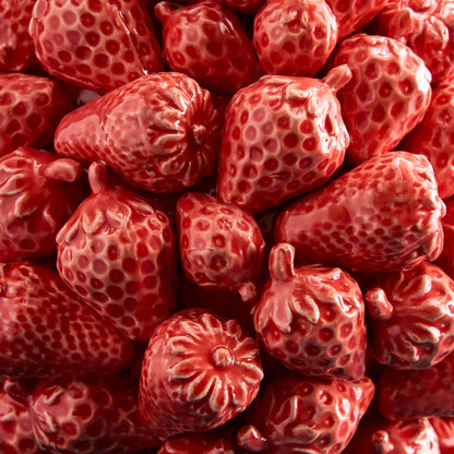 Vase Fraise, Rouge Grès, 20 x 20 x 25 cm