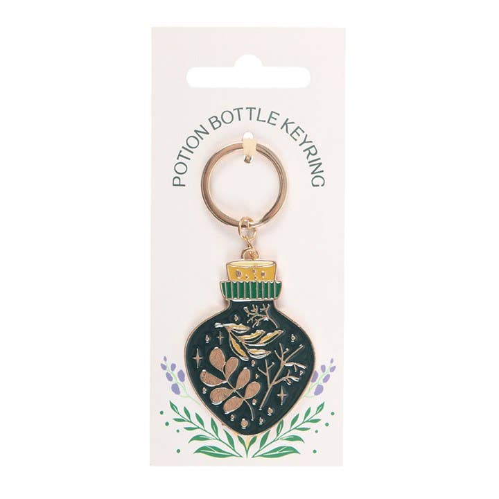 Porte-clés Bouteille de Potion de la Sorcière Verte