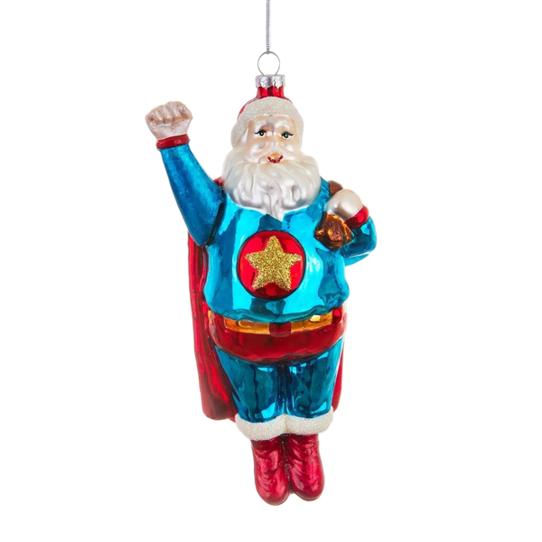 Enfeite de Natal do Super Pai Natal