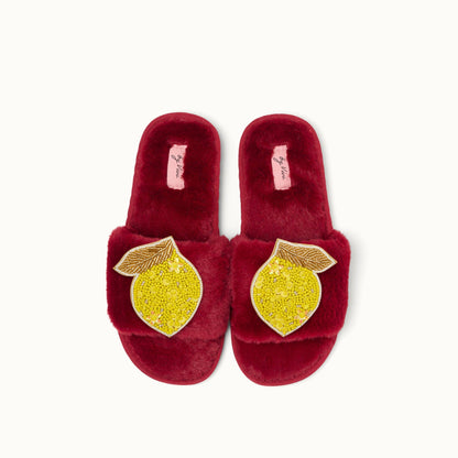 Paire de broches pour Chaussons - Citron