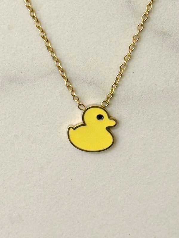 Collar de pato amarillo