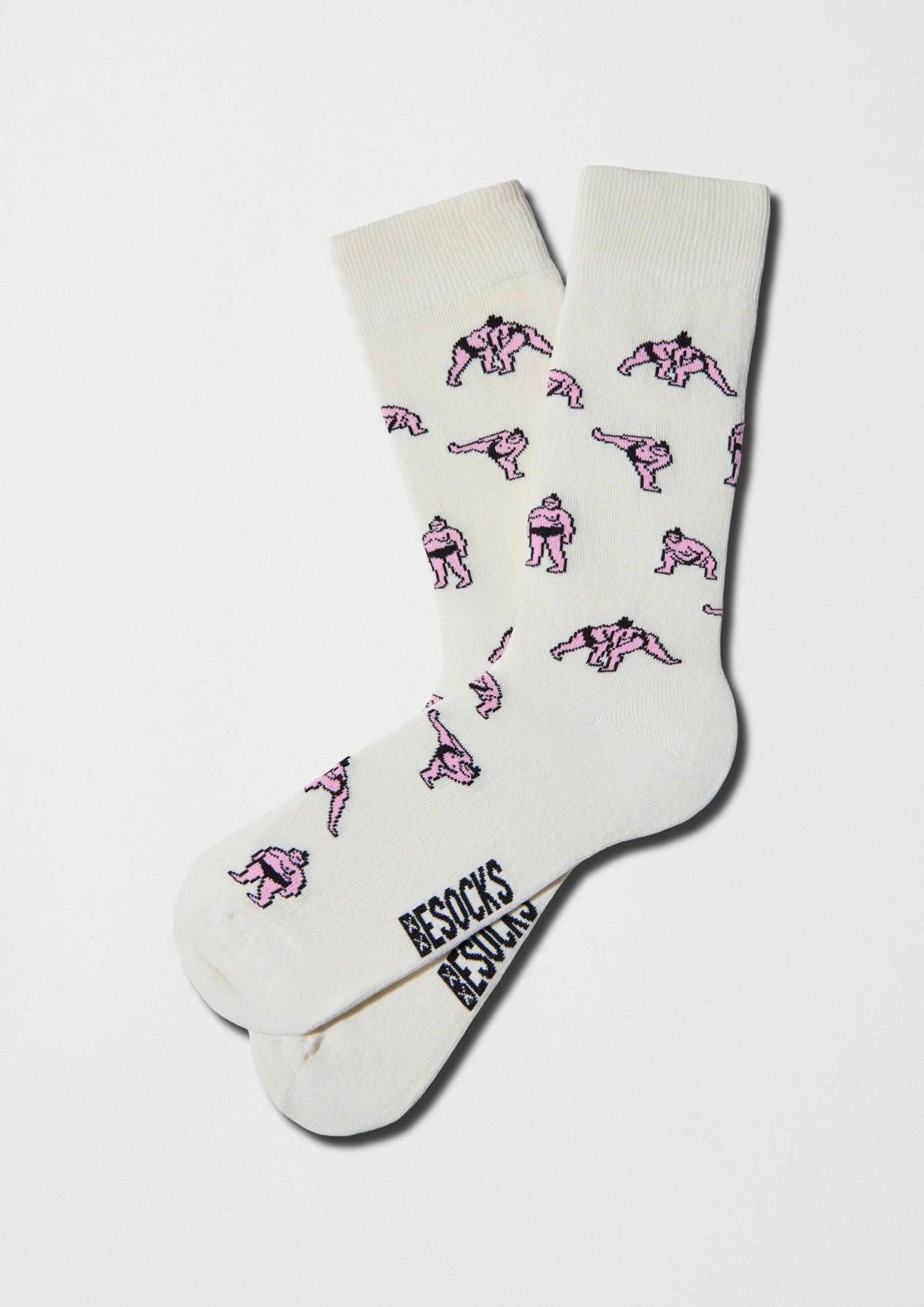 BeJapan Sumo - Chaussettes 100 % coton biologique: Blanco roto / 36/40