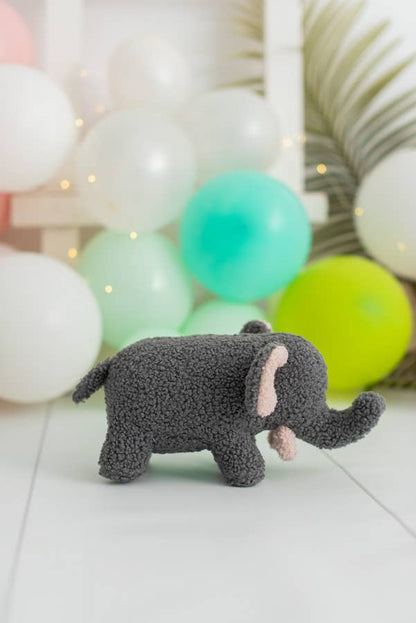 Grey Baby Elephant Plush 