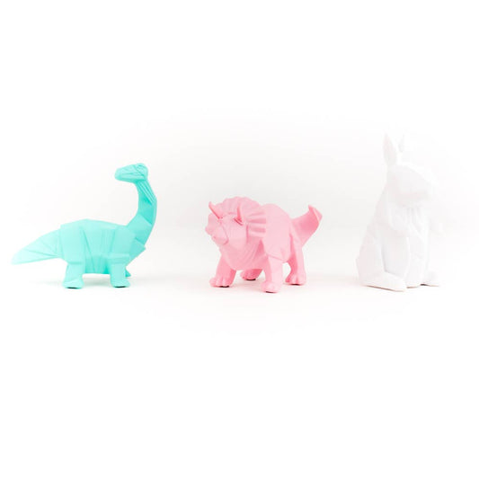 Geometric Dinosaur &amp; Rabbit Lamp