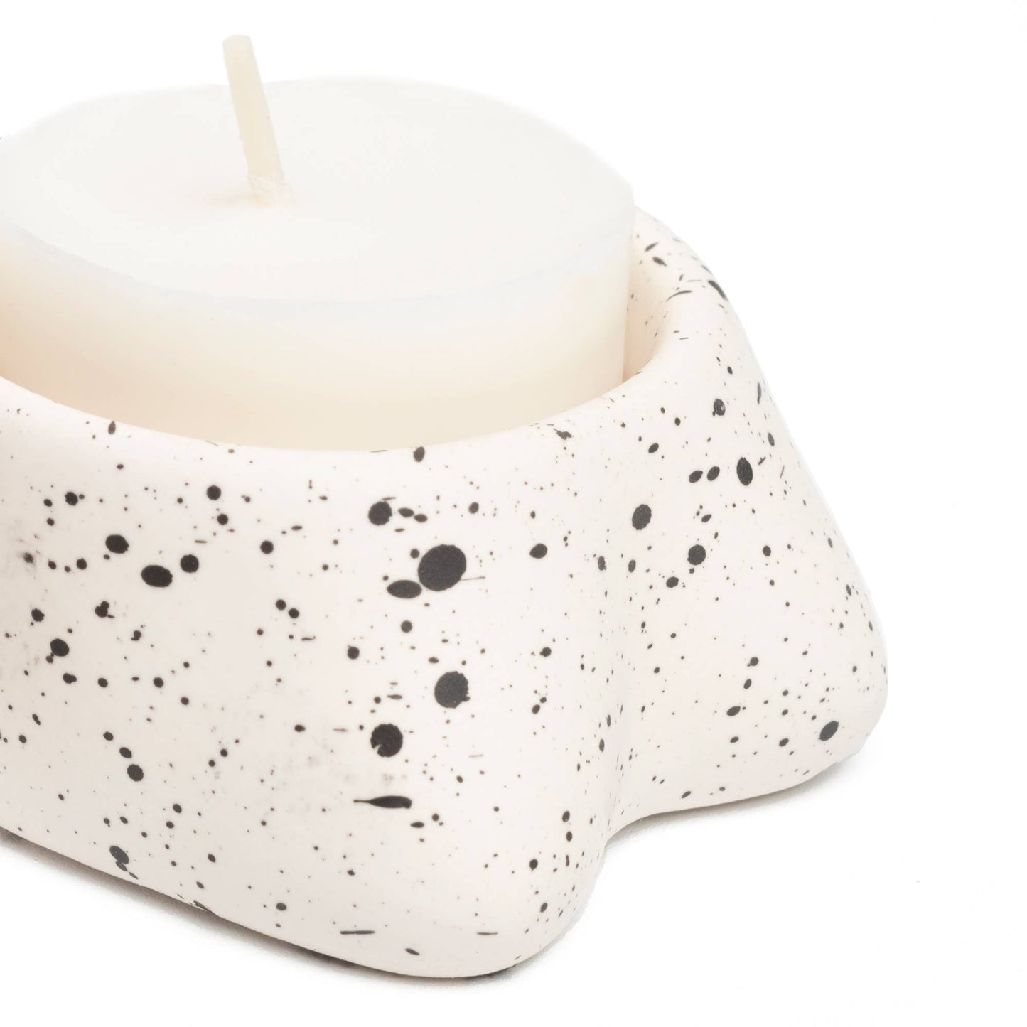 Lot de 2 Bougeoirs Tits Blancs Petite Taille Helio Ferretti Vue 3