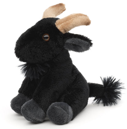 Peluche chèvre de montagne noire Uni Toys de 14 cm, référence HZS1526