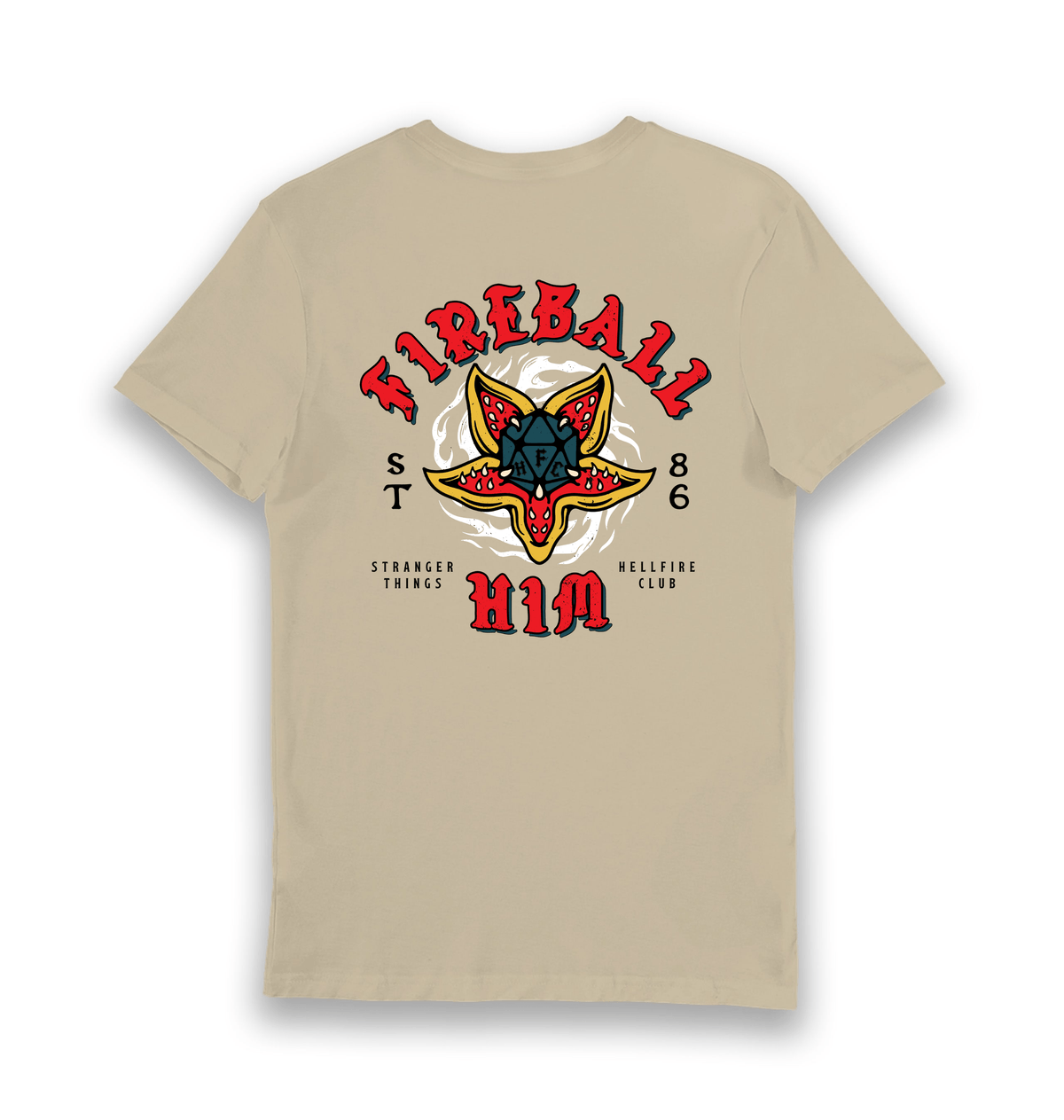 T-shirt adulte Stranger Things Fireball Him