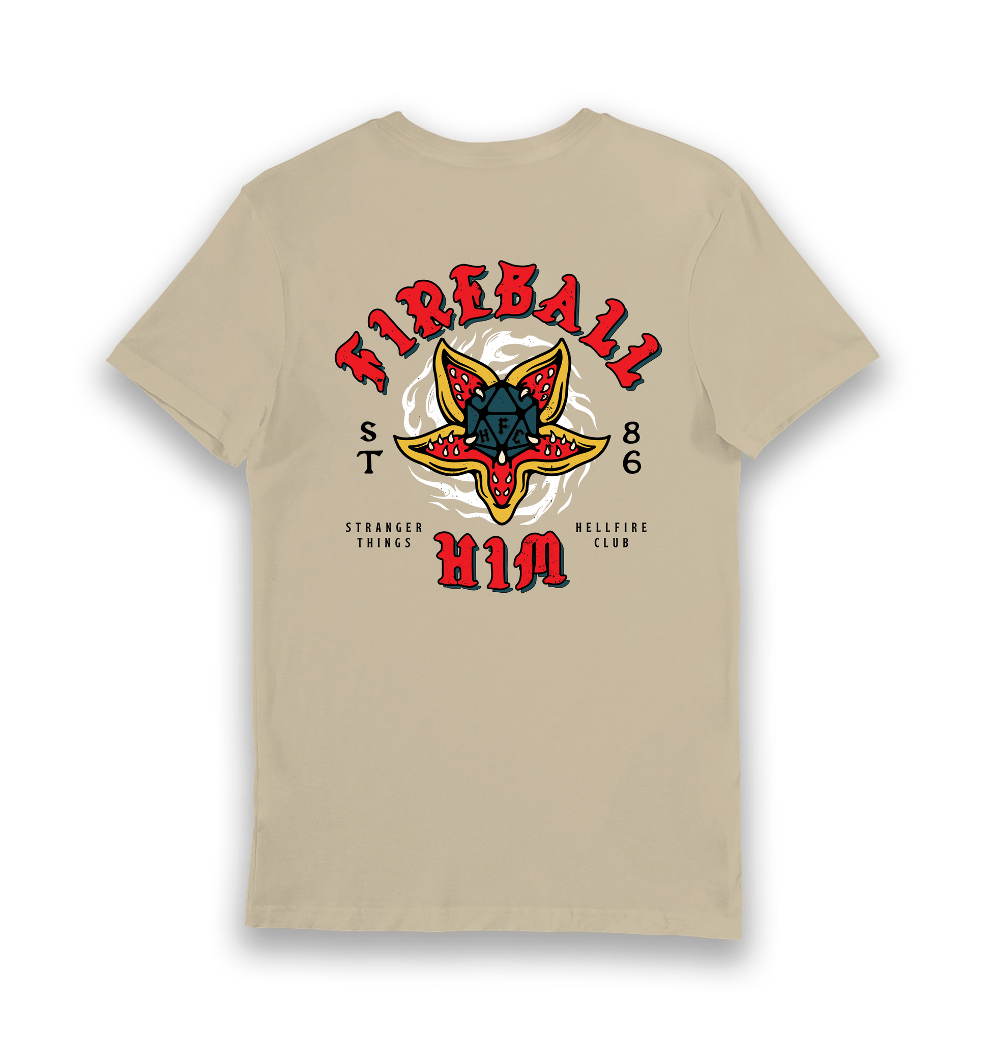 T-shirt adulte Stranger Things Fireball Him