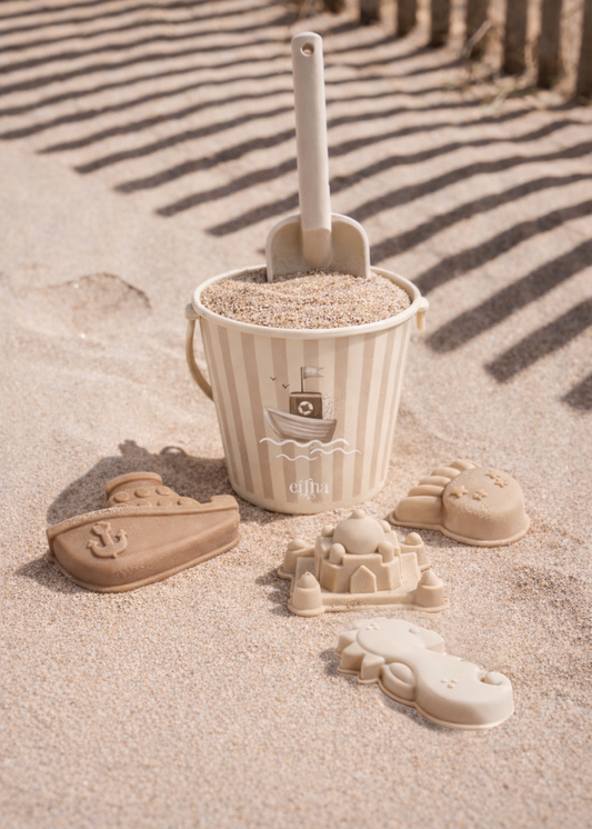 Set de seaux de plage - Bateau rayé