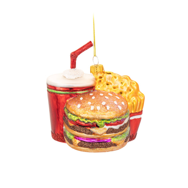 Pallina di Natale fast food