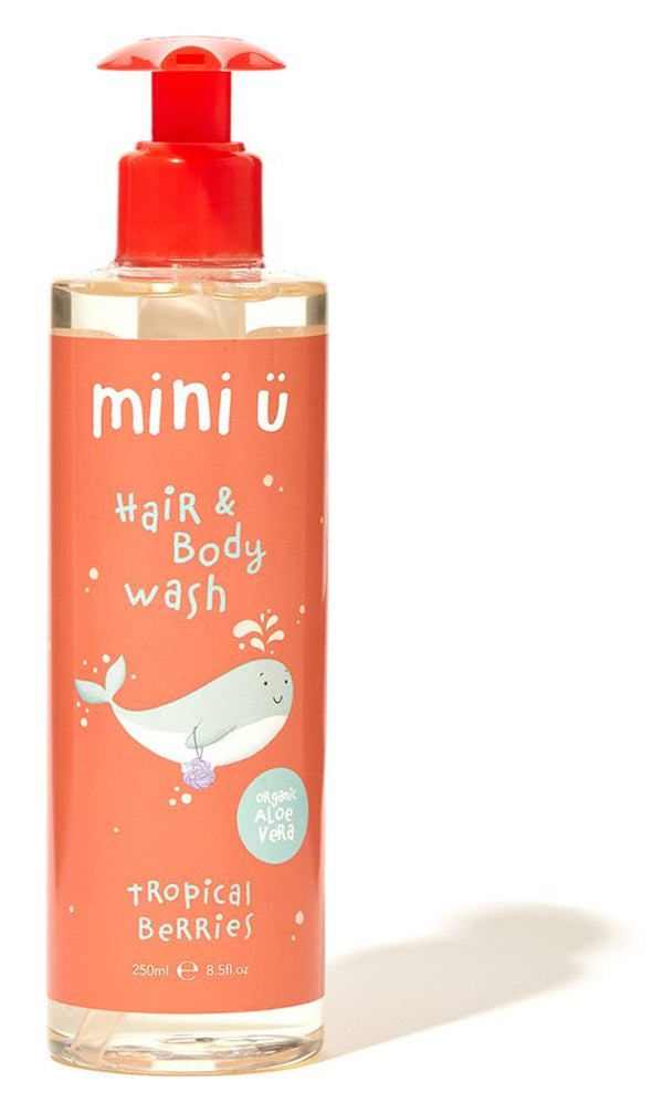 Shampoo e gel doccia ai frutti di bosco tropicali