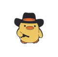 Pin’s Canard Jaune Cowboy