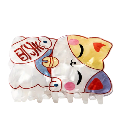 pince a cheveux chat chanceux