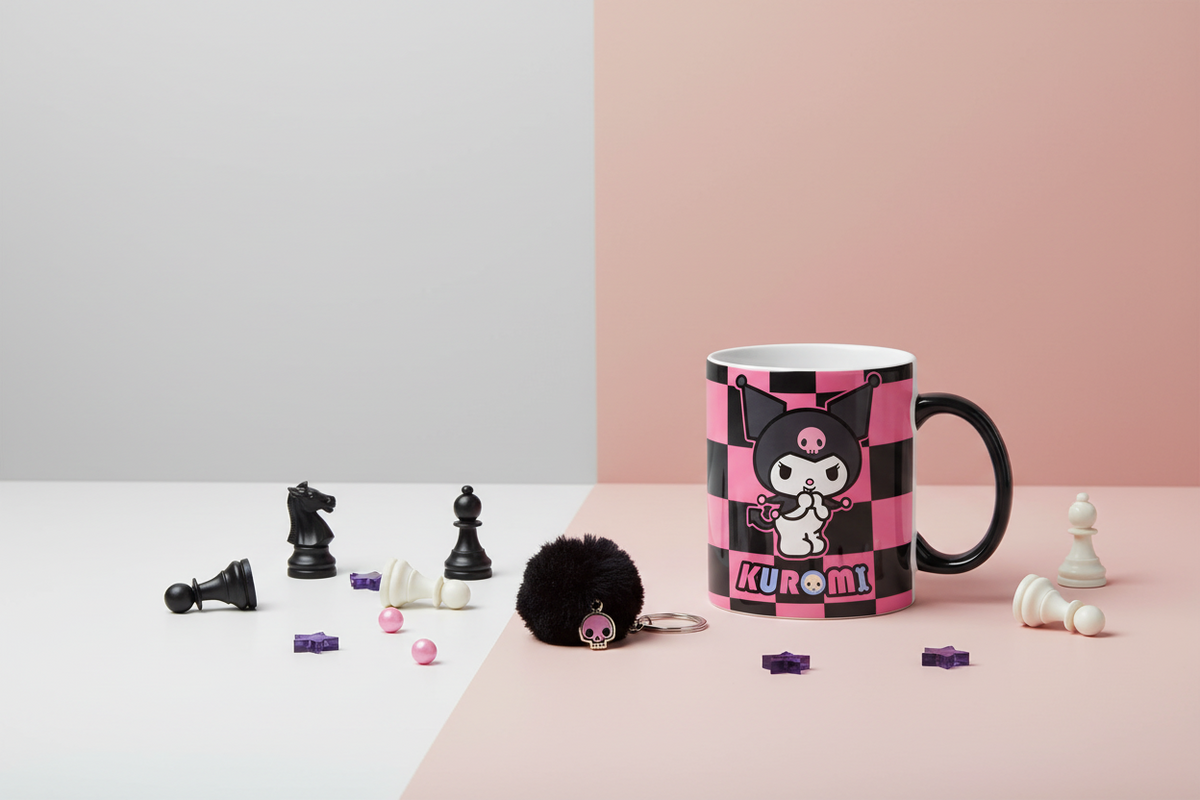 Mug Sanrio « Kuromi Damier »