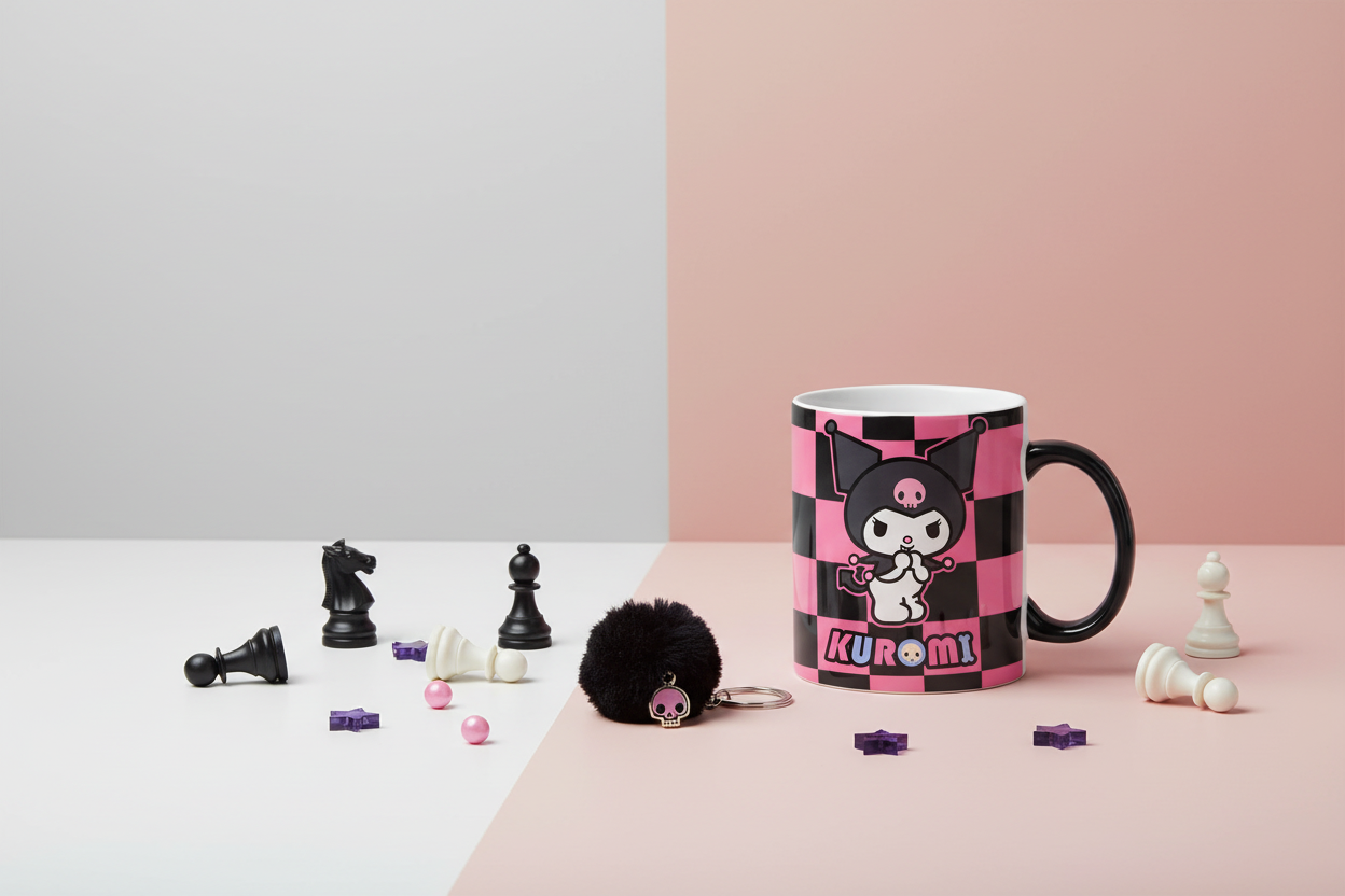 Mug Sanrio - Kuromi Damier