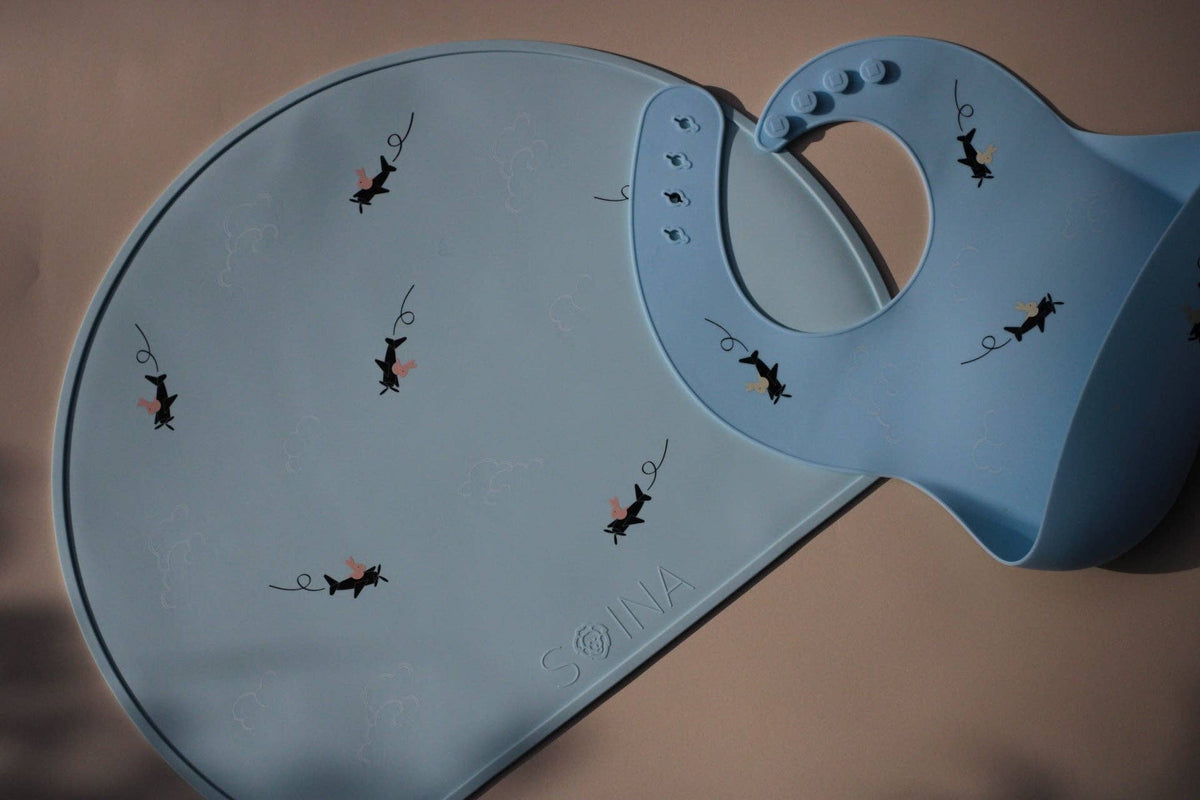 Individual de mesa em silicone Aviator - Azul claro