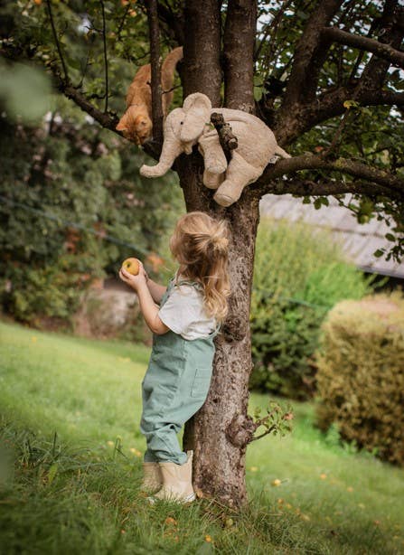 Elefante de peluche grande | lino