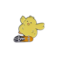 Skater Chick Pin