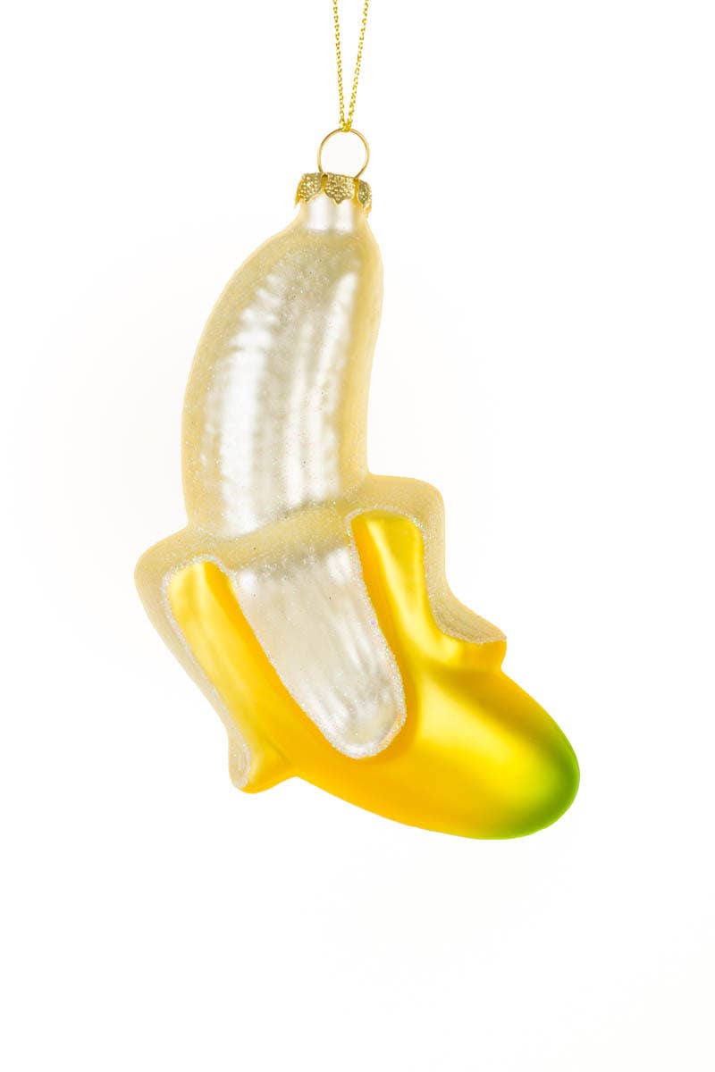 Boule de noël banane pelée