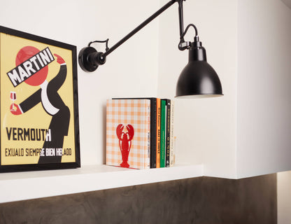 Serre-livres Homard rouge