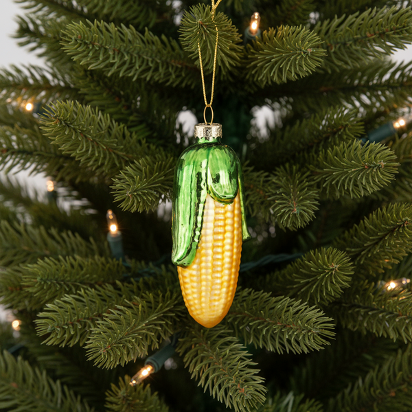 Enfeite de Natal em forma de maçaroca de milho