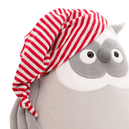 Peluche Hibou avec bonnet de nuit-20cm-0+