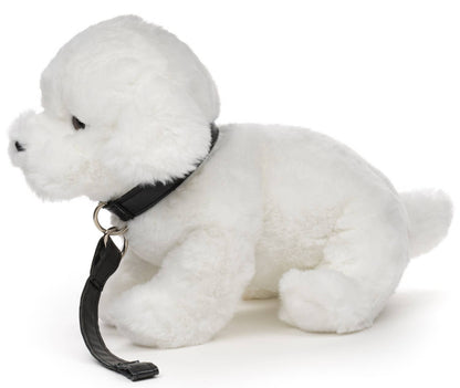 Maltese Dog Plush Toy (with leash)
