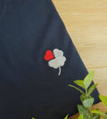 T-shirt Brodé Trèfle à 4 Coeurs