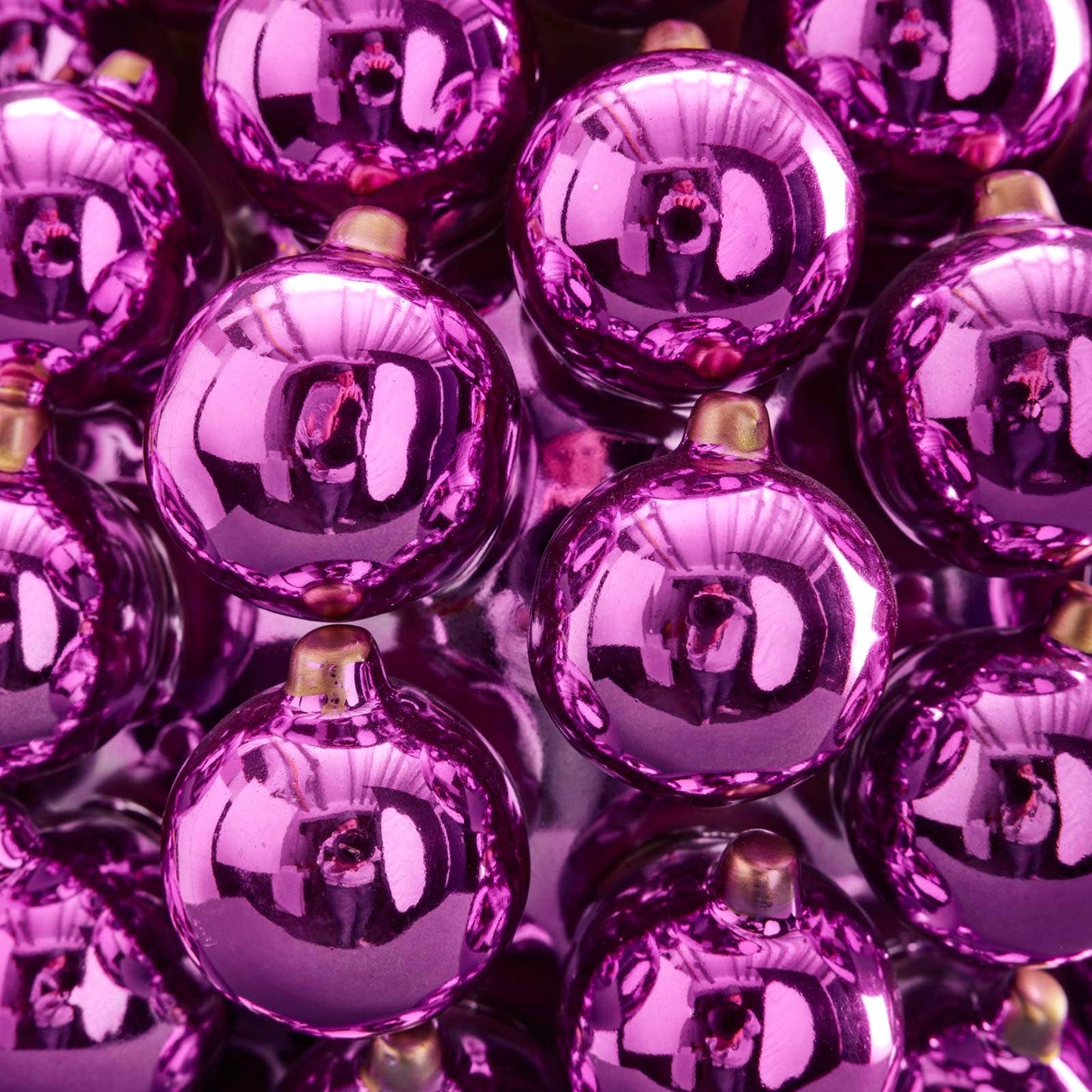 Vase Boules de Noël lilas