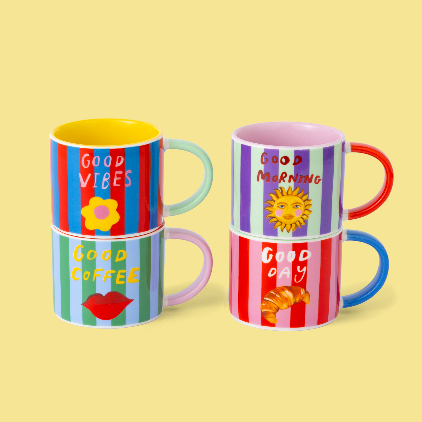 Coffee Club Set of 4 Espresso Cups