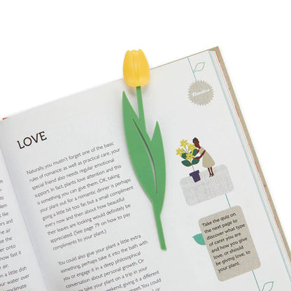 黄色いチューリップのしおり