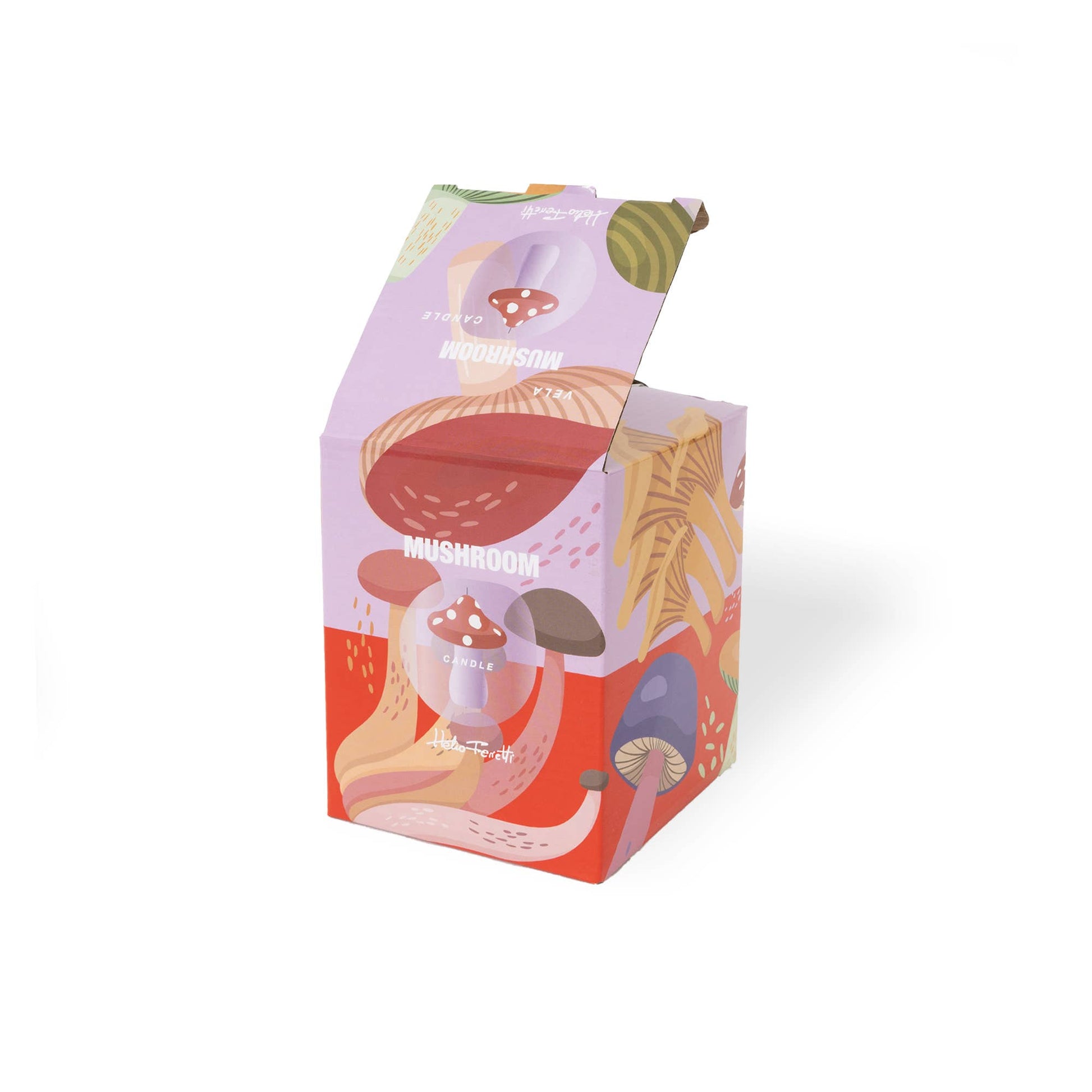 Grande Bougie Champignon Rouge Helio Ferretti Vue 3