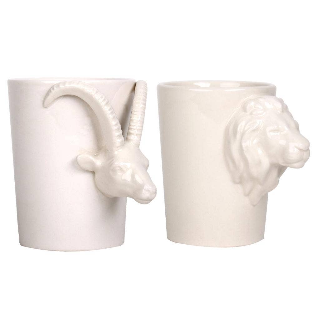 Taza con cabeza de cabra