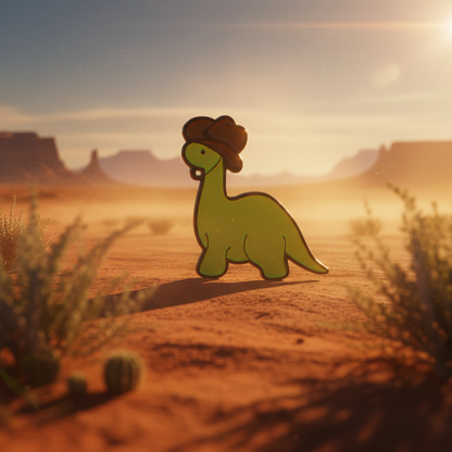 Pin's Diplodocus Cowboy
