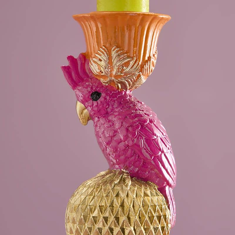 Chandelier éléphant orange