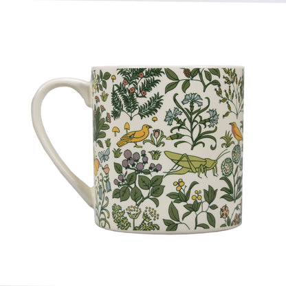 Tasse en céramique Voysey Jardin botanique Faune Crème