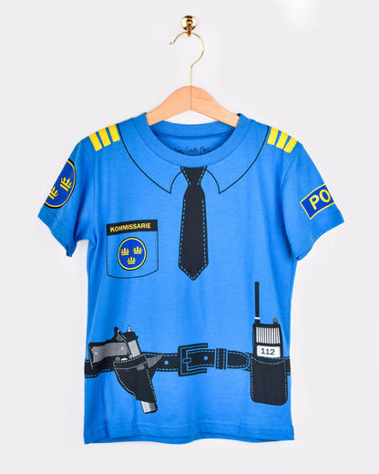 Organic cotton Police T-shirt 110-116 cm 4-6 years