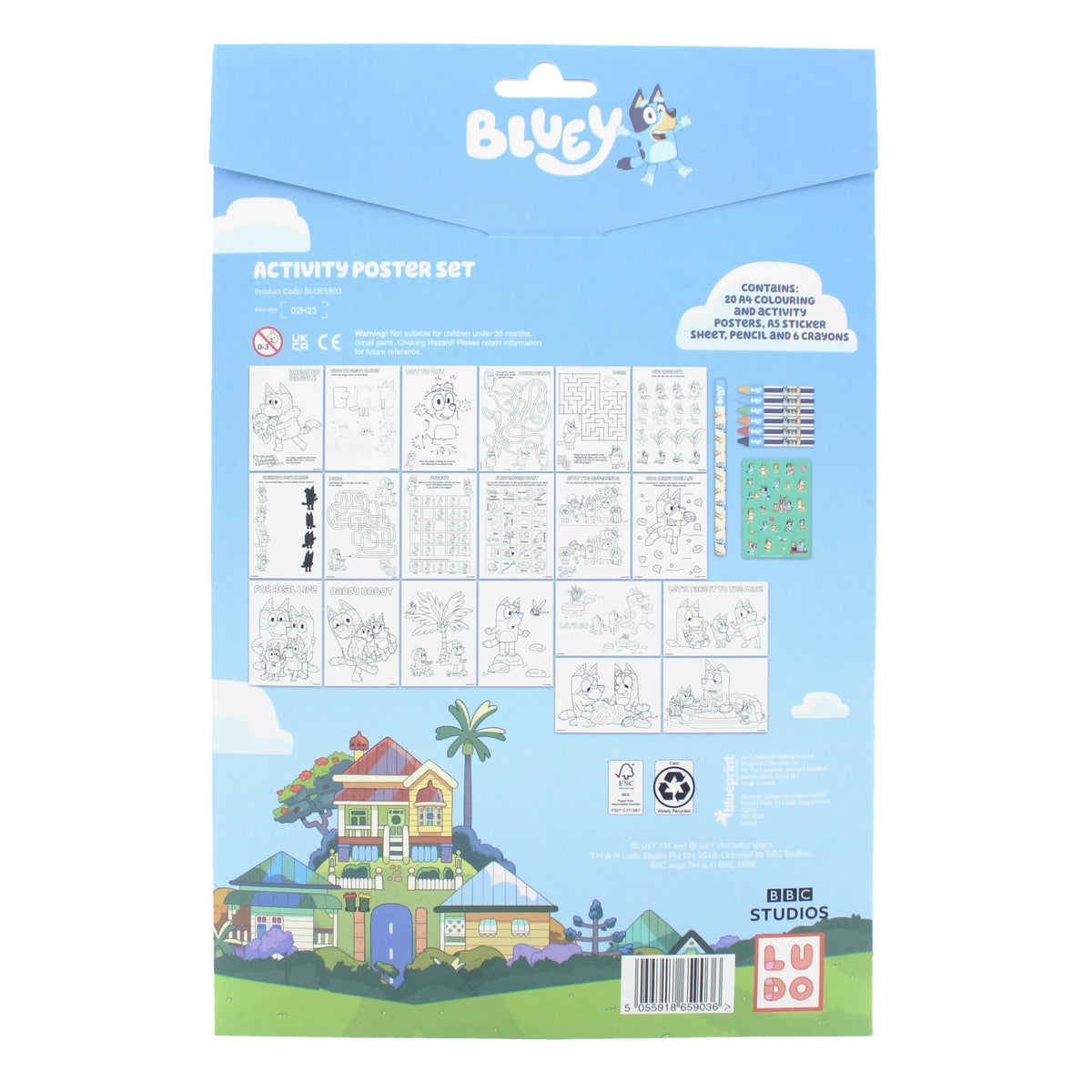 Poster d'activités Bluey