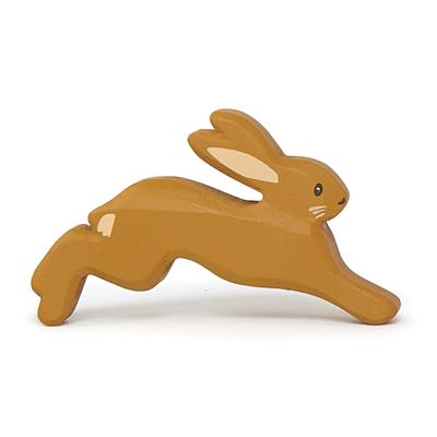 Tender Leaf Animaux: ANIMAL DE FORÊT/LIÈVRE 9x1,5x5,5cm, en bois, 3+