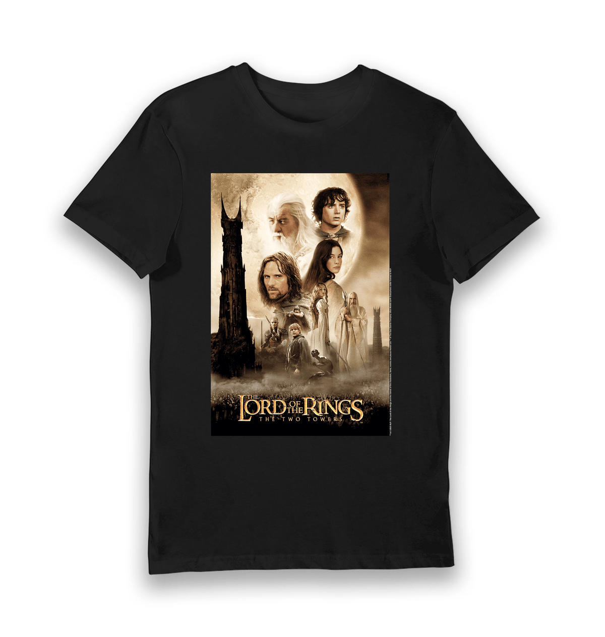 T-shirt adulte Le Seigneur des Anneaux Les Deux Tours